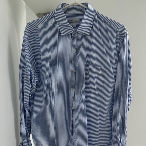 Peter Millar - Men's Shirt - Blue (Large) - Picture 1 of 2